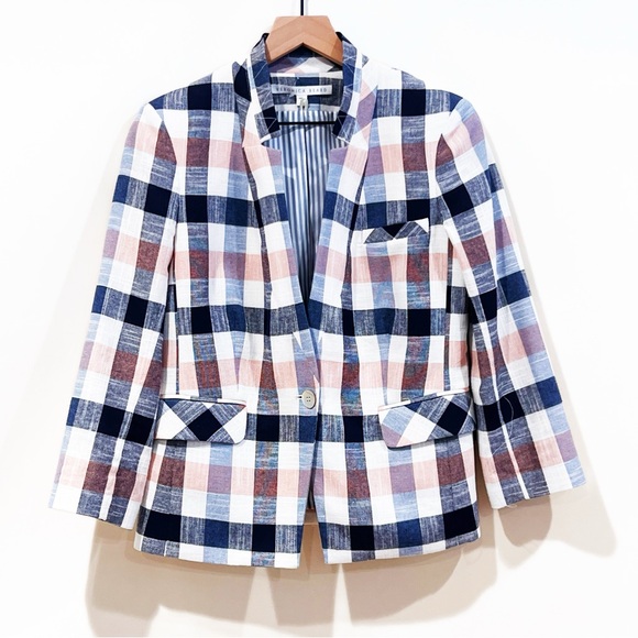 Veronica Beard Blazer| Preppy Blazer | Plaid| Checkered Blazer - Picture 3 of 14